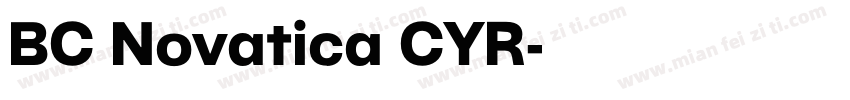 BC Novatica CYR字体转换